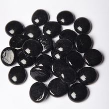 Black Glass Decorative Stone