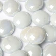 Cream Glass Decorative Stone